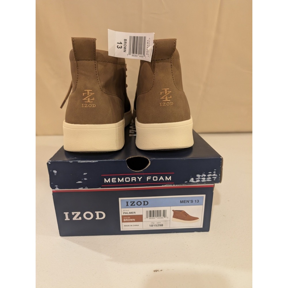 IZOD Palmer Men's Size 13 Brown Casual Chukka‎ Shoes Memory Foam Lightweight - Picture 3 of 3